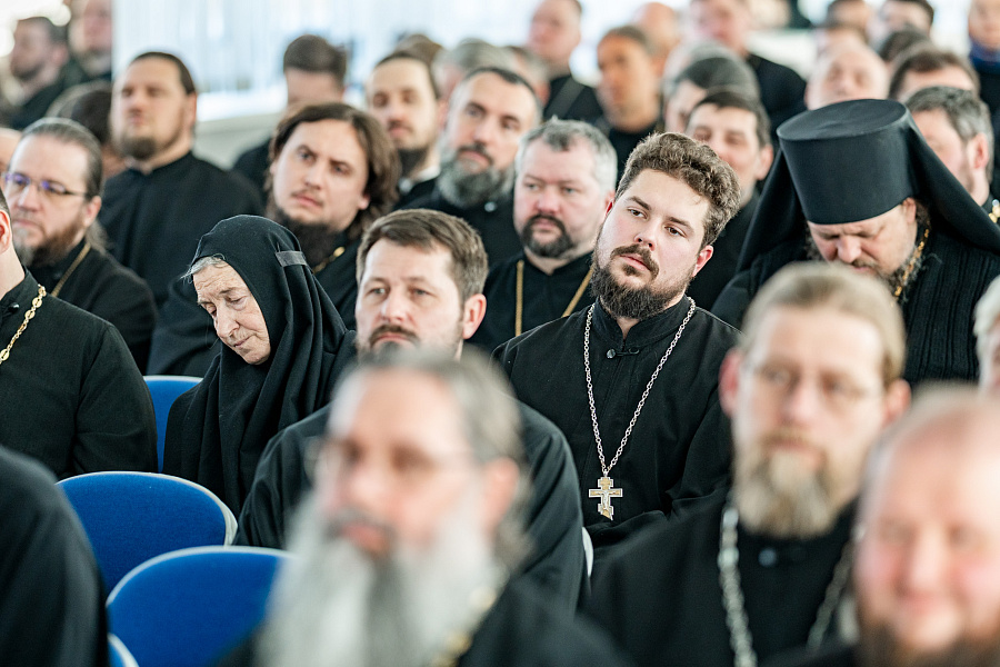 Встреча профессора Московской духовной академии А.И.Осипова с духовенством Подольской епархии